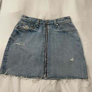 Rag & Bone denim skirt with exposed zipper